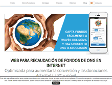 Tablet Screenshot of microdonativos.com